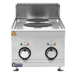Royal Catering Elektroherd Gastro sähköliesi 4,6 kW 2 levyä pöytämalli