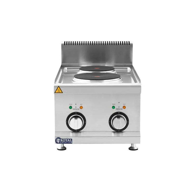 Royal Catering Elektroherd Gastro sähköliesi 4,6 kW 2 levyä pöytämalli