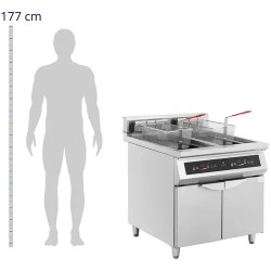 Royal Catering Induktiofriteuse 2 x 30 l 20 000 W 400 V