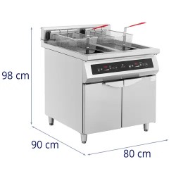 Royal Catering Induktiofriteuse 2 x 30 l 20 000 W 400 V