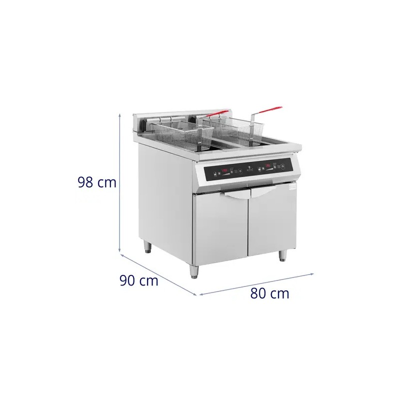 Royal Catering Induktiofriteuse 2 x 30 l 20 000 W 400 V