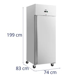 Royal Catering Gastro-jääkaappi 485 l, ruostumaton teräs, lukittava ovi