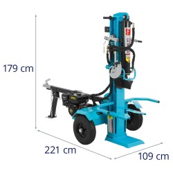 Bensiinikäyttöinen klapienhalkaisija 7 PS, halkaisuvoima 26 t, halkaisija 50 cm