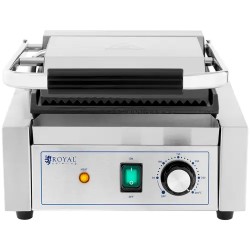 Royal Catering Kontaktigrilli 1800 W, 23 x 22 cm, uritettu ja sileä pinta