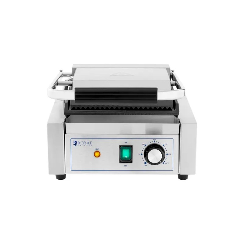 Royal Catering Kontaktigrilli 1800 W, 23 x 22 cm, uritettu ja sileä pinta