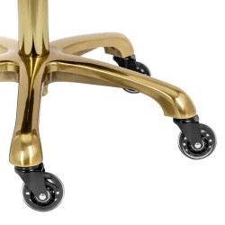 Ergonominen satulajakkara 55-70 cm 150 kg musta/kulta