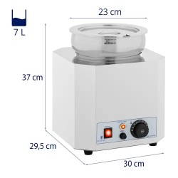 Royal Catering keittolaitteisto 7 l 500 W ruostumaton teräs