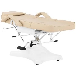Kosmetiikkasänky BERGAMO 183 x 61 cm, korkeussäädettävä 60-79 cm, beige