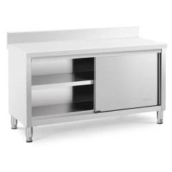 Royal Catering RCSSCB 150x60 E B työpöytäkaappi ruostumaton teräs 150 x 60 cm
