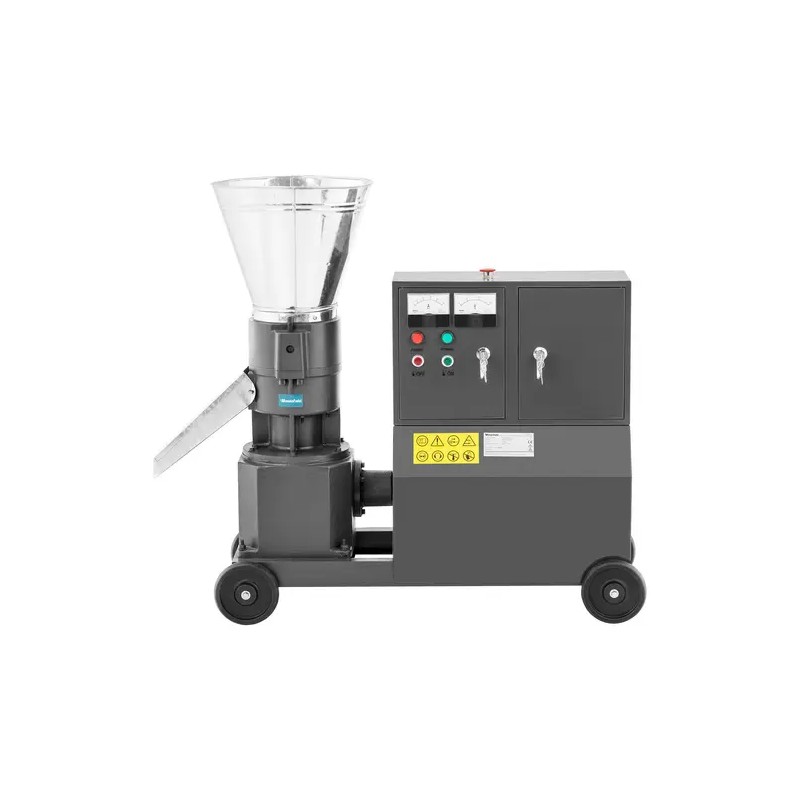 Pelletipressi 300 kg/h Ø 200 mm 2 rullaa
