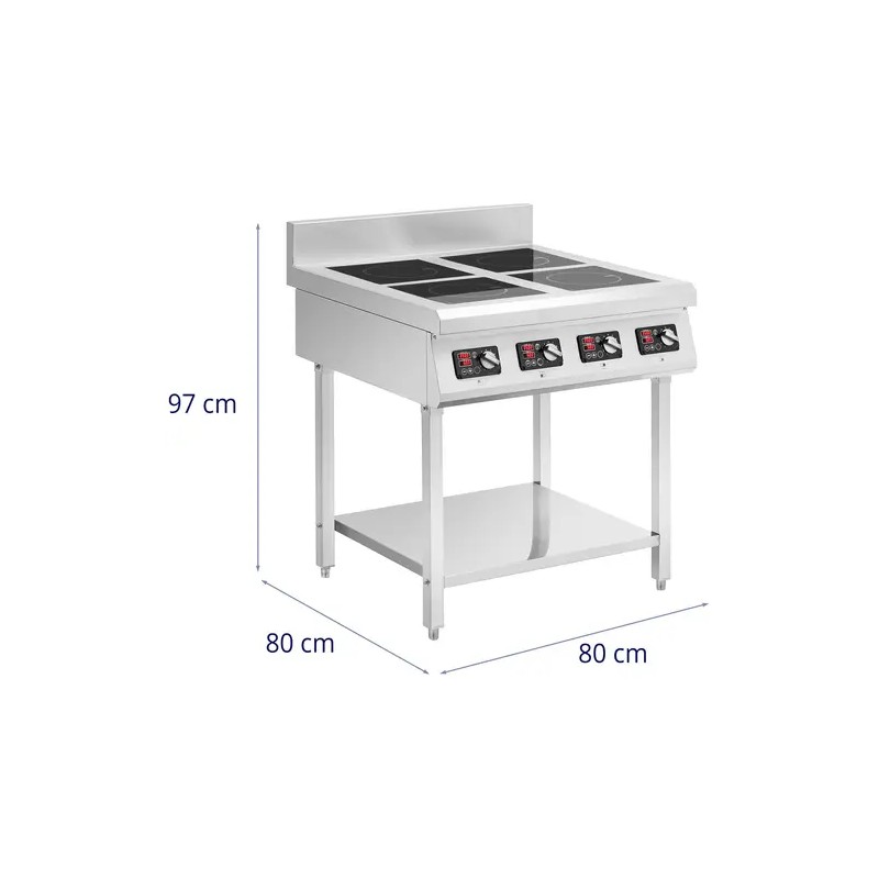 Royal Catering induktioliesi 4 x 3500 W 400 V alustajaloineen