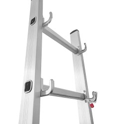 MSW 3-in-1 alumiinitikasjalusta, korkeus jopa 3,8 m, kantavuus 150 kg
