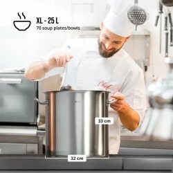 Royal Catering RCST-25E3 Induktiokattila 25 l Ø 32 cm