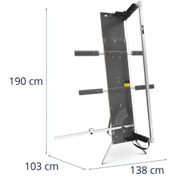 MSW Styrox-leikkuri 200 W 1300 mm / 350 mm jalustalla