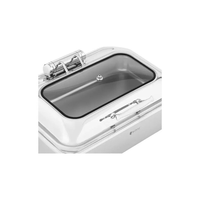 Royal Catering Chafing Dish lämpöastia GN 1/1 8,5 l lasikannella