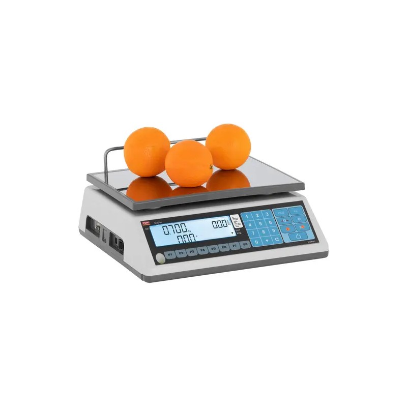 TEM015D-B1 Hintavaaka 15 kg / 5 g - tarkastettu - 23 x 30 cm - LCD