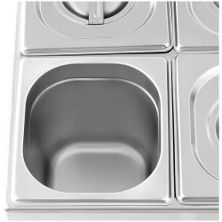 Royal Catering Bain Marie - 640 W - 6 x GN 1/6 - 18 l