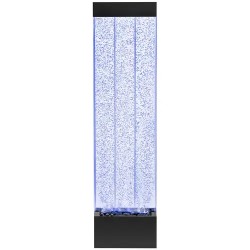 LED-vesiseinä 39 x 151,5 x 26 cm RGB-valaistuksella