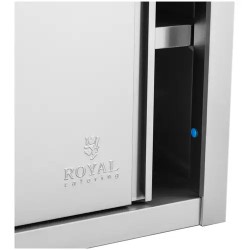 Royal Catering RCSSWC-200X45-S ruostumattomasta teräksestä valmistettu seinäkaappi 200 x 45 cm