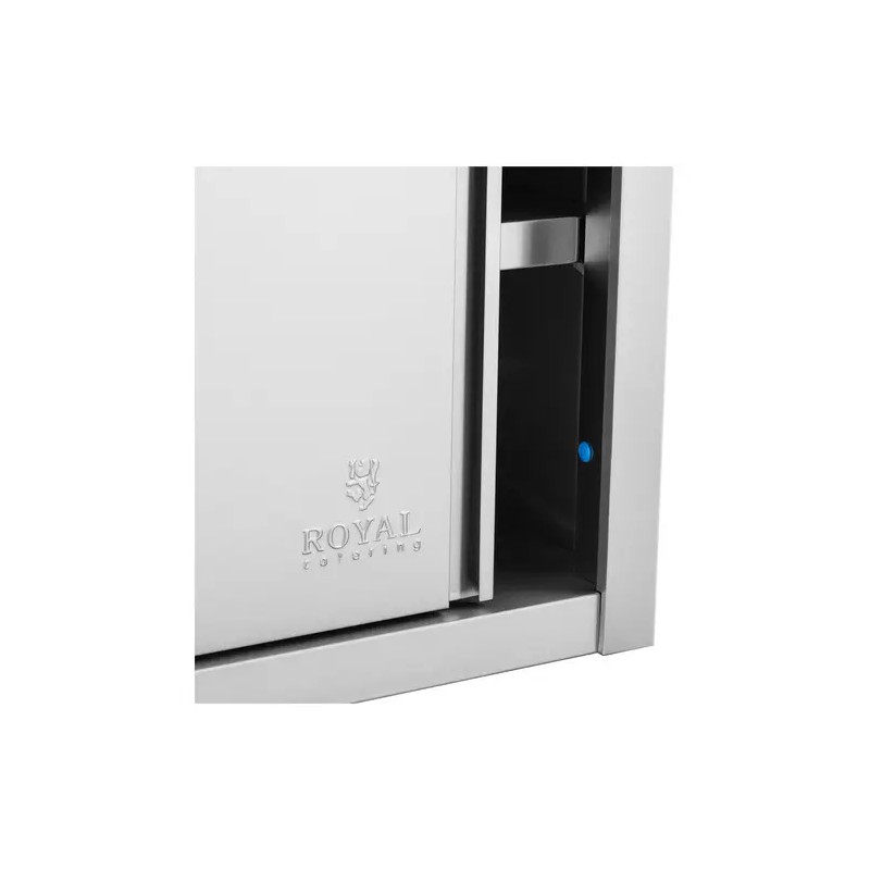 Royal Catering RCSSWC-200X45-S ruostumattomasta teräksestä valmistettu seinäkaappi 200 x 45 cm