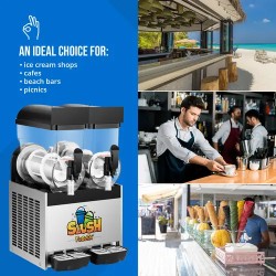 Royal Catering Slush-jääkone 2 x 12 l
