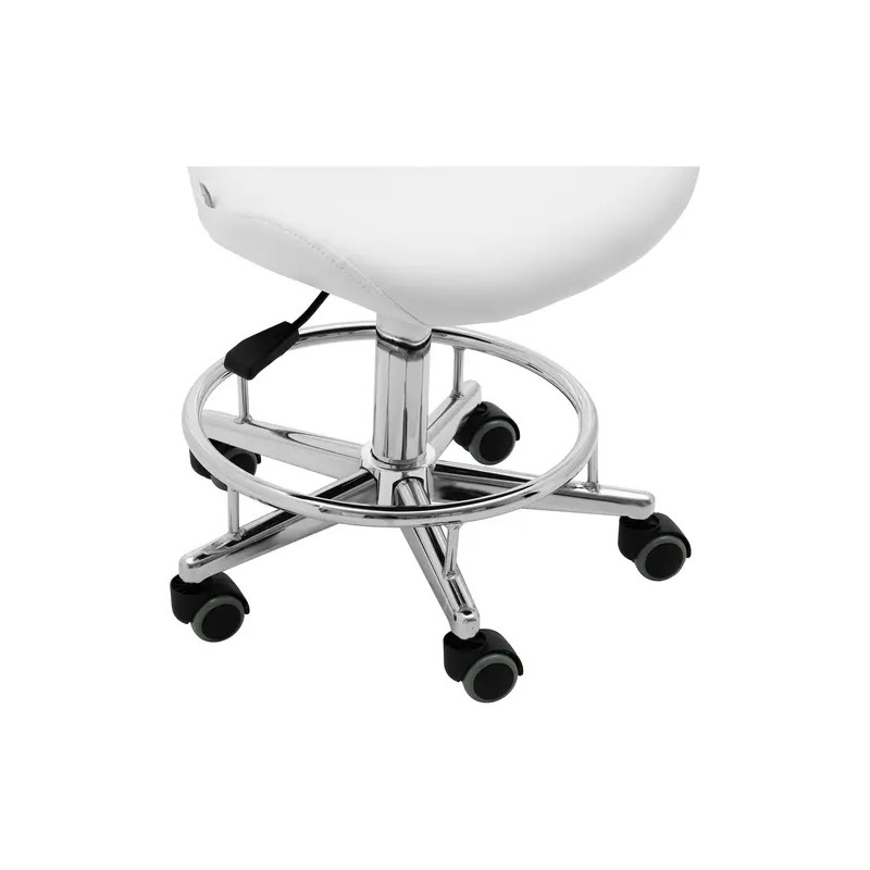 Physa RUE WHITE -rollituoli selkänojalla, korkeus 44-58 cm, valkoinen