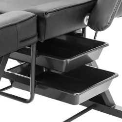 Physa Imola Black kosmetiikkasänky 180 x 58 x 68 cm, musta