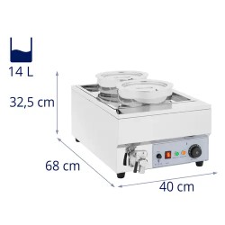Royal Catering keittolaitteisto 14 l 1500 W ruostumaton teräs