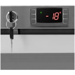 Royal Catering RCLK-F380G pakastinkaappi 380 l lasiovella, hopea