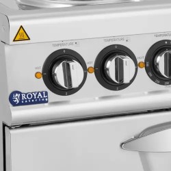 Royal Catering Pro 730 sähköliesi uunilla, 13,9 kW, 4 levyä, 80 x 73 cm