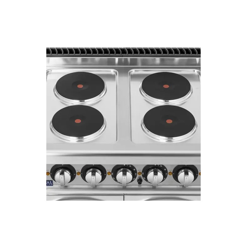 Royal Catering Pro 730 sähköliesi uunilla, 13,9 kW, 4 levyä, 80 x 73 cm