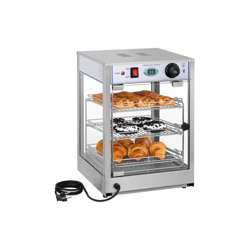Royal Catering RCHT-850 lämmitetty näyttövitriini 35 cm