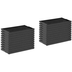 Muoviset keskiseinät kehyksillä 20 kpl 483 x 232 mm solukoko 5 4 mm