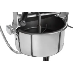 Royal Catering Popcorn-kone vaunulla 1500 W, 5 kg/h, punainen