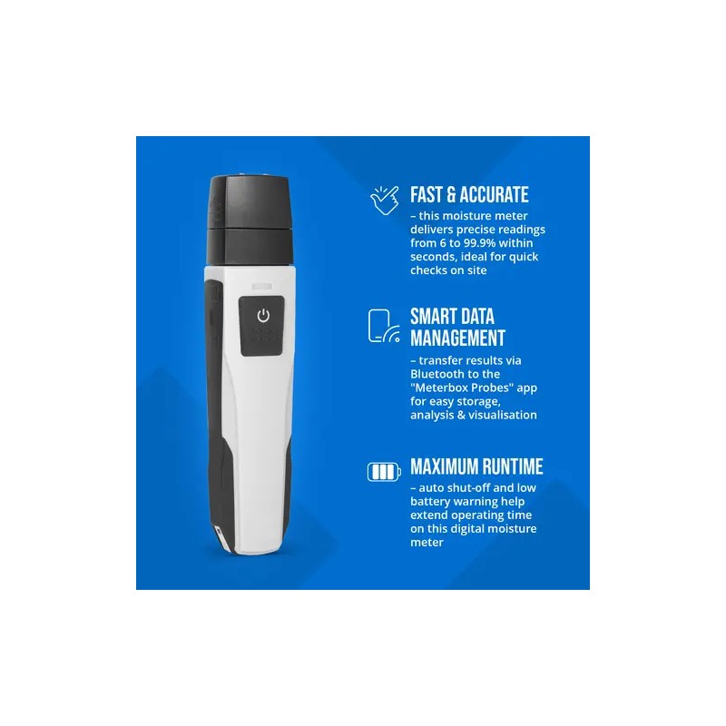 Steinberg Systems kosteusmittari puulle ja seinille, Bluetooth, 6-99,9 %