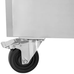 Royal Catering kylmälpöytä 280 l, 4 vetolaatikkoa, 136 x 70 cm, ruostumaton teräs
