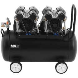 Öljytön kompressori 3000 W, 50 l, 3–12 bar