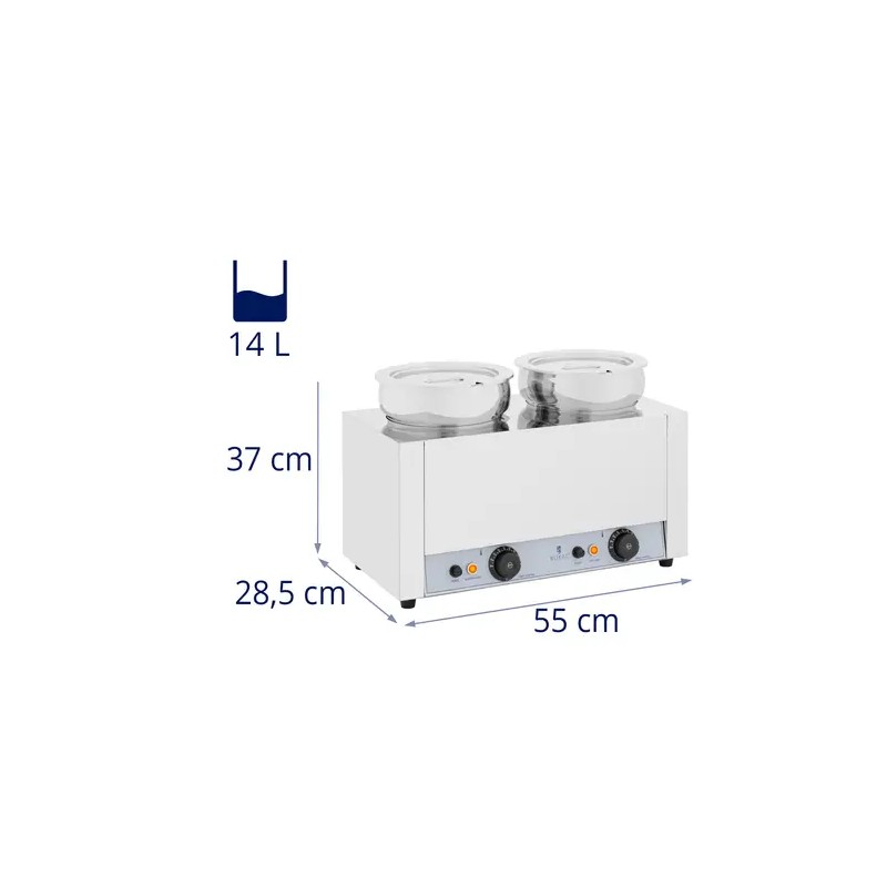 Royal Catering keittostema 14 l 1000 W ruostumaton teräs