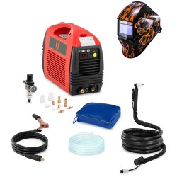 Stamos Germany S Plasma 50 plasmaleikkurisetti 50 A 230 V ja Firestarter 500 hitsauskypärä 10 7 kg