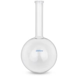 Steinberg System pyöreä pohjallinen kolvi 2000 ml borosilikaattilasia