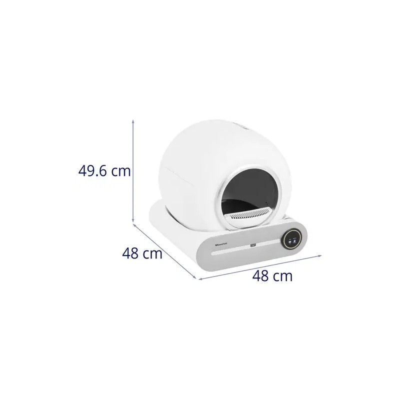 Automaattinen itsepuhdistuva kissanhiekkalaatikko, App-ohjaus, Ø 25 cm
