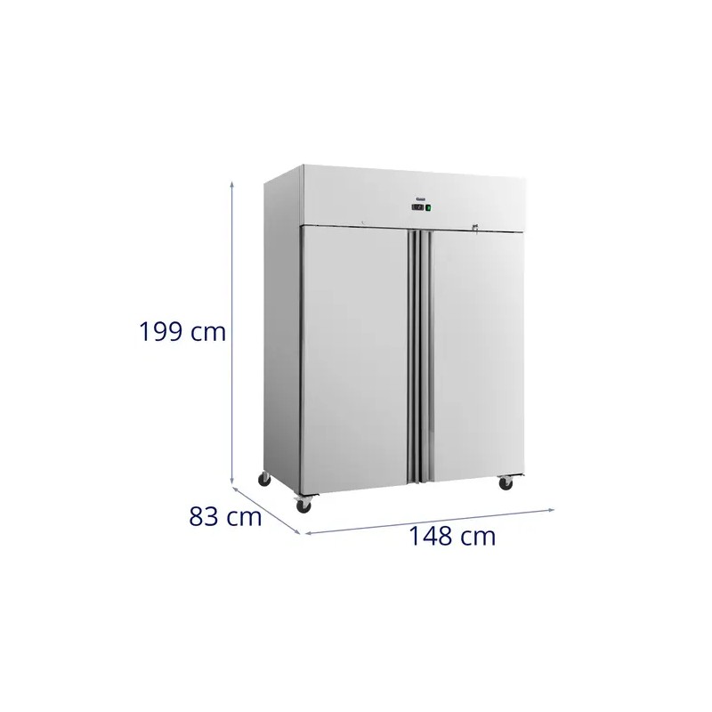 Royal Catering Gastro-jääkaappi 1340 l, ruostumaton teräs, 2 ovea