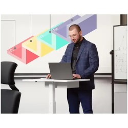 Fromm & Starck kannettavan tietokoneen pöytä 80 x 56 cm, korkeussäädettävä 760–1130 mm