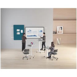 Fromm & Starck kannettavan tietokoneen pöytä 80 x 56 cm, korkeussäädettävä 760–1130 mm