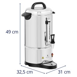 Royal Catering suodatinkahvinkeitin 6 l ruostumaton teräs