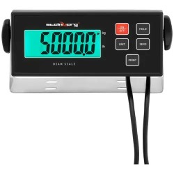 Steinberg Systems punnituspalkit 5000 kg, 1 kg tarkkuus, 100 x 10 cm, ulkoinen LCD-näyttö