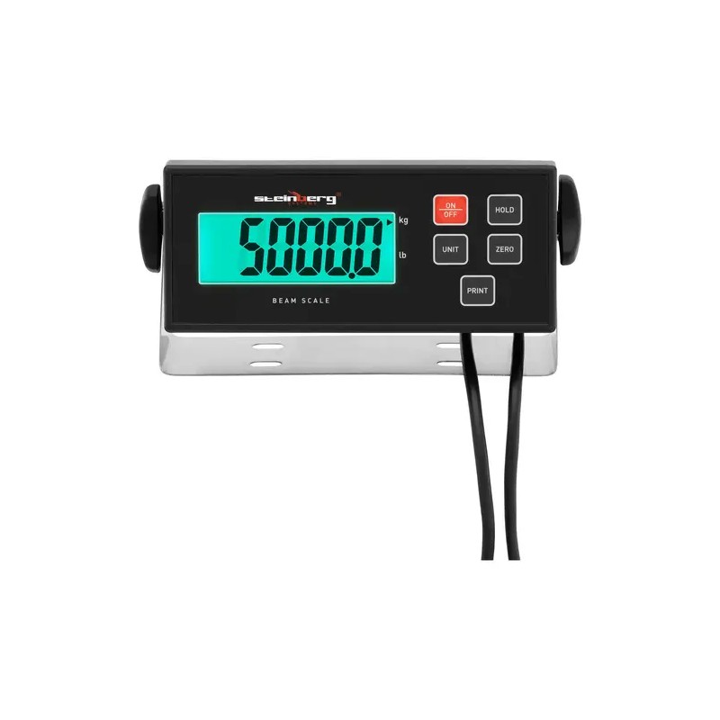 Steinberg Systems punnituspalkit 5000 kg, 1 kg tarkkuus, 100 x 10 cm, ulkoinen LCD-näyttö