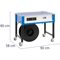 Puoliautomaattinen hihnakone 6-15 mm hihnanleveys 320 W