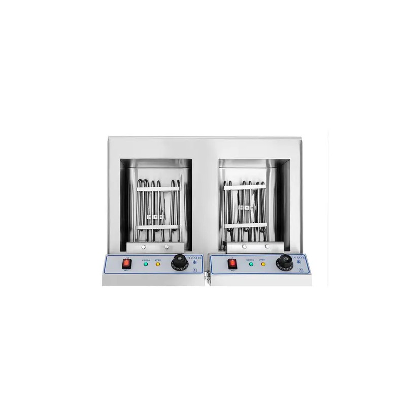 Royal Catering Elektro-kaksoisfryyrinä 2 x 16 l 12 000 W 400 V alakaapilla