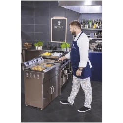 Royal Catering Elektro-kaksoisfryyrinä 2 x 16 l 12 000 W 400 V alakaapilla